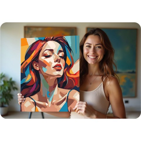 Obraz do Malowania po Numerach 40x50 cm - Portret Kobiety - Massido Obraz do Malowania po Numerach 40x50 cm - Portret Kobiety - Massido