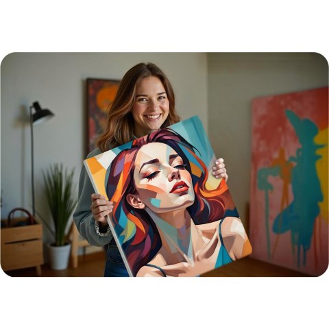 Obraz do Malowania po Numerach 40x50 cm - Portret Kobiety - Massido Obraz do Malowania po Numerach 40x50 cm - Portret Kobiety - Massido