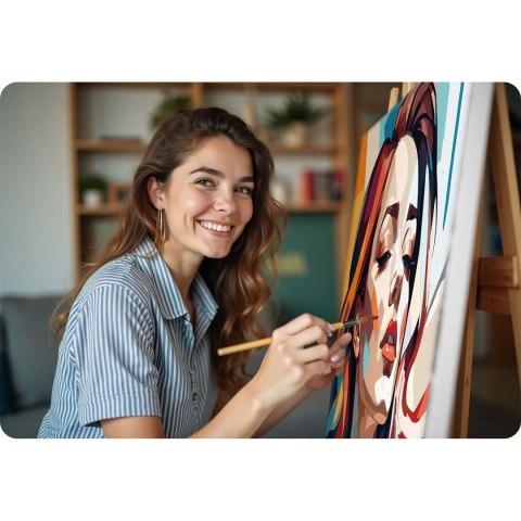 Obraz do Malowania po Numerach 40x50 cm - Portret Kobiety - Massido Obraz do Malowania po Numerach 40x50 cm - Portret Kobiety - Massido