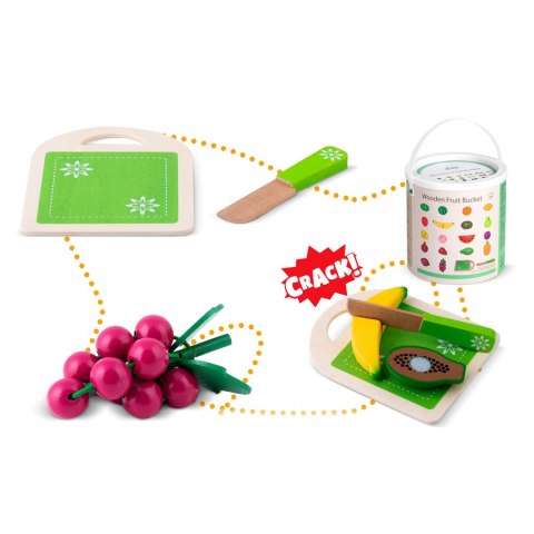 Drewniane Owoce do Krojenia Ricokids RK-872 – Zestaw 18 Elementów Drewniane Owoce do Krojenia Ricokids RK-872 – Zestaw 18 Elementów