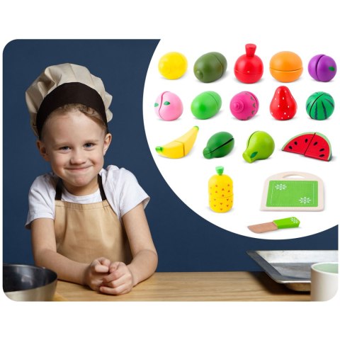 Drewniane Owoce do Krojenia Ricokids RK-872 – Zestaw 18 Elementów Drewniane Owoce do Krojenia Ricokids RK-872 – Zestaw 18 Elementów