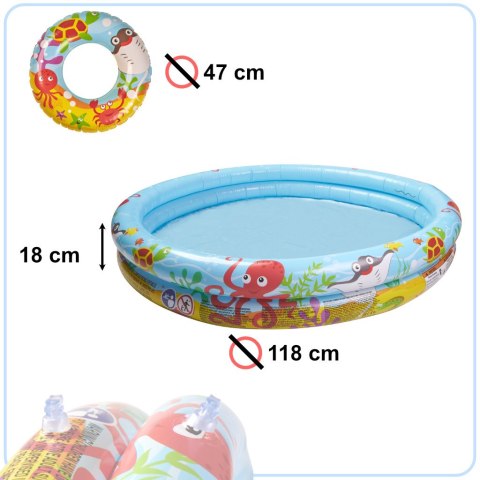 Bestway 51124 Basen Brodzik 3w! 122 Cm Zestaw Z Kołem I Piłką Bestway 51124 Basen Brodzik 3w! 122 Cm Zestaw Z Kołem I Piłką