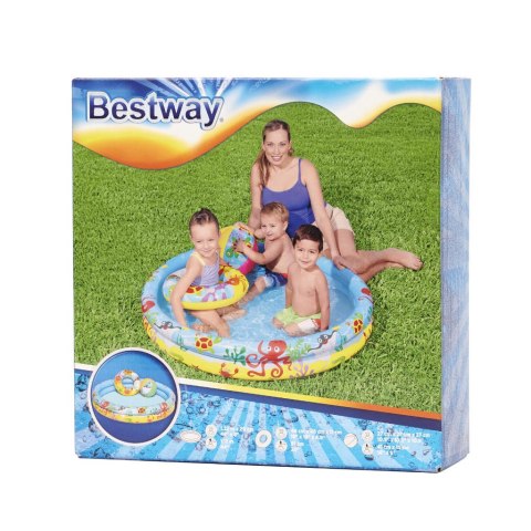Bestway 51124 Basen Brodzik 3w! 122 Cm Zestaw Z Kołem I Piłką Bestway 51124 Basen Brodzik 3w! 122 Cm Zestaw Z Kołem I Piłką