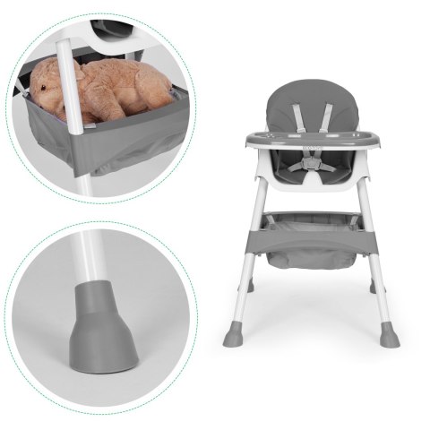 Krzesełko Do Karmienia ECOTOYS – Regulowana Tacka I Kosz Na Akcesoria Krzesełko Do Karmienia ECOTOYS – Regulowana Tacka I Kosz Na Akcesoria