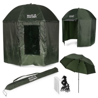Parasol Wędkarski MultiGarden – Regulowany, Z Osłoną i Pokrowcem