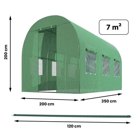 Tunel Ogrodowy Plonos 2 x 3,5 m (7m2) - Szklarnia + Akcesoria Tunel Ogrodowy Plonos 2 x 3,5 m (7m2) - Szklarnia + Akcesoria