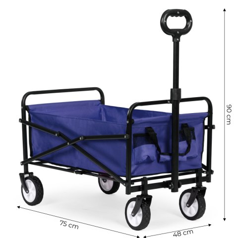 Składany Wózek Transportowy MultiGarden 48x90 cm z Gumowymi Kołami Składany Wózek Transportowy MultiGarden 48x90 cm z Gumowymi Kołami