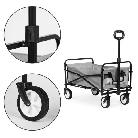 Składany Wózek Transportowy 48x90 cm MultiGarden – Idealny na Plażę i Do Ogrodu Składany Wózek Transportowy 48x90 cm MultiGarden – Idealny na Plażę i Do Ogrodu