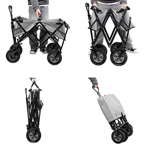 Składany Wózek Transportowy 48x90 cm MultiGarden – Idealny na Plażę i Do Ogrodu Składany Wózek Transportowy 48x90 cm MultiGarden – Idealny na Plażę i Do Ogrodu
