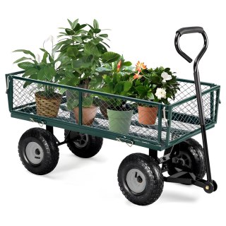 Wózek Ogrodowy Transportowy MultiGarden – Metalowy, Skrętna Oś, 200 kg, 86x46,5 cm