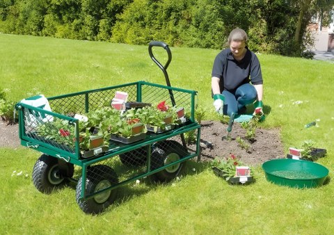 Wózek Ogrodowy Transportowy MultiGarden – Metalowy, Skrętna Oś, 200 kg, 86x46,5 cm Wózek Ogrodowy Transportowy MultiGarden – Metalowy, Skrętna Oś, 200 kg, 86x46,5 cm