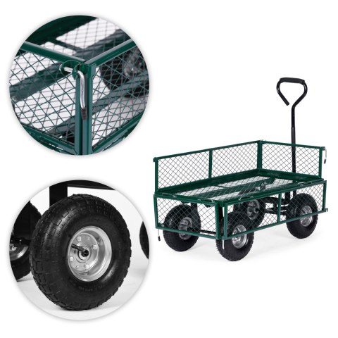 Wózek Ogrodowy Transportowy MultiGarden – Metalowy, Skrętna Oś, 200 kg, 86x46,5 cm Wózek Ogrodowy Transportowy MultiGarden – Metalowy, Skrętna Oś, 200 kg, 86x46,5 cm