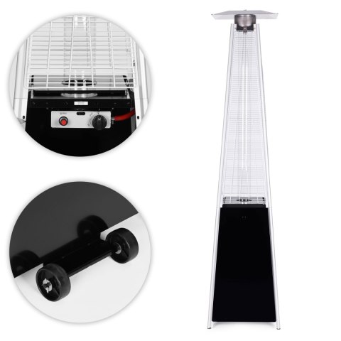 Ogrzewacz Parasol Gazowy MultiGarden Grzejnik 13 kW Szklany na Taras i Ogród Ogrzewacz Parasol Gazowy MultiGarden Grzejnik 13 kW Szklany na Taras i Ogród
