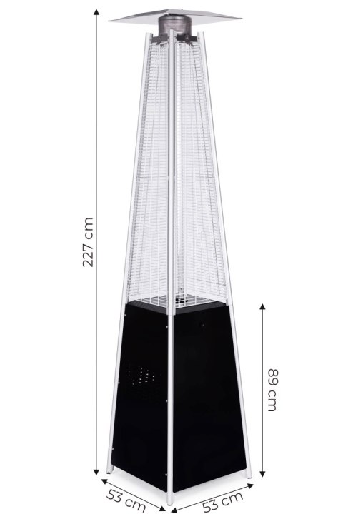 Ogrzewacz Parasol Gazowy MultiGarden Grzejnik 13 kW Szklany na Taras i Ogród Ogrzewacz Parasol Gazowy MultiGarden Grzejnik 13 kW Szklany na Taras i Ogród