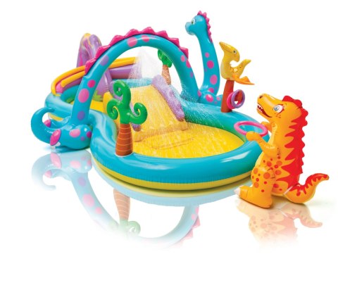 Dmuchany Wodny Plac Zabaw Dinoland INTEX 57135 – Zjeżdżalnia, Fontanna Dmuchany Wodny Plac Zabaw Dinoland INTEX 57135 – Zjeżdżalnia, Fontanna
