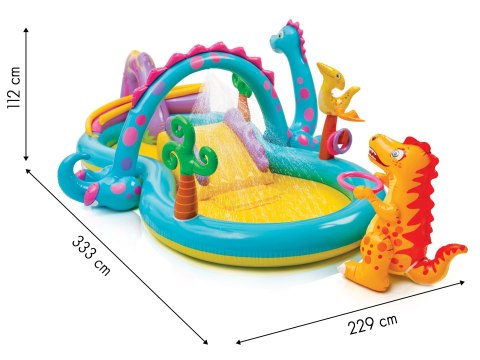 Dmuchany Wodny Plac Zabaw Dinoland INTEX 57135 – Zjeżdżalnia, Fontanna Dmuchany Wodny Plac Zabaw Dinoland INTEX 57135 – Zjeżdżalnia, Fontanna