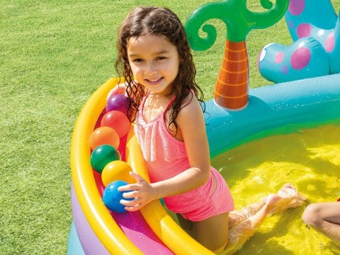 Dmuchany Wodny Plac Zabaw Dinoland INTEX 57135 – Zjeżdżalnia, Fontanna Dmuchany Wodny Plac Zabaw Dinoland INTEX 57135 – Zjeżdżalnia, Fontanna