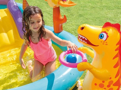 Dmuchany Wodny Plac Zabaw Dinoland INTEX 57135 – Zjeżdżalnia, Fontanna Dmuchany Wodny Plac Zabaw Dinoland INTEX 57135 – Zjeżdżalnia, Fontanna