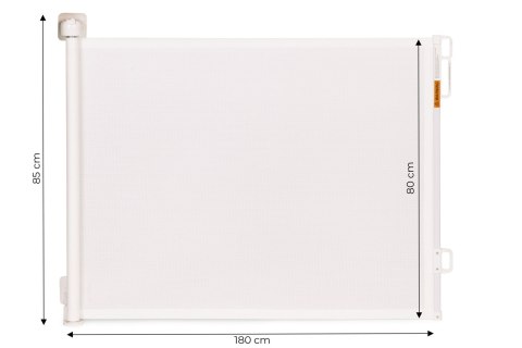 Bramka Barierka Roleta 180 Cm Ochronna Zabezpieczająca Na Schody I Drzwi – Beżowa ECOTOYS