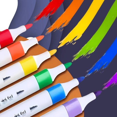 Flamastry Pisaki Akrylowe 48 Sztuk – Acrylic Marker Do Różnych Powierzchni