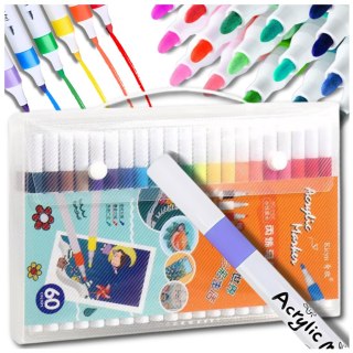 Flamastery Pisaki Akrylowe Do Różnych Powierzchni – Zestaw 60 Sztuk Acrylic Marker
