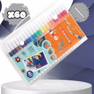 Flamastery Pisaki Akrylowe Do Różnych Powierzchni – Zestaw 60 Sztuk Acrylic Marker