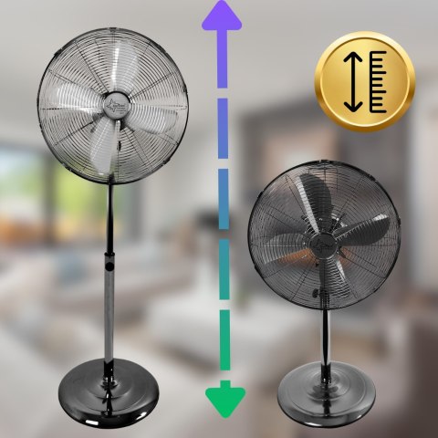 Wentylator Stojący Metalowy 50 CM COOLBREEZE 5000 SVM Regulowany, Oscylacja Wentylator Stojący Metalowy 50 CM COOLBREEZE 5000 SVM Regulowany, Oscylacja