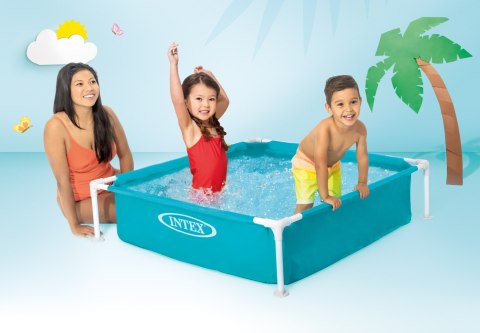 Basen Stelażowy Kwadratowy INTEX 57173 122x122x30 cm Brodzik dla Dzieci Basen Stelażowy Kwadratowy INTEX 57173 122x122x30 cm Brodzik dla Dzieci