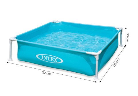 Basen Stelażowy Kwadratowy INTEX 57173 122x122x30 cm Brodzik dla Dzieci Basen Stelażowy Kwadratowy INTEX 57173 122x122x30 cm Brodzik dla Dzieci