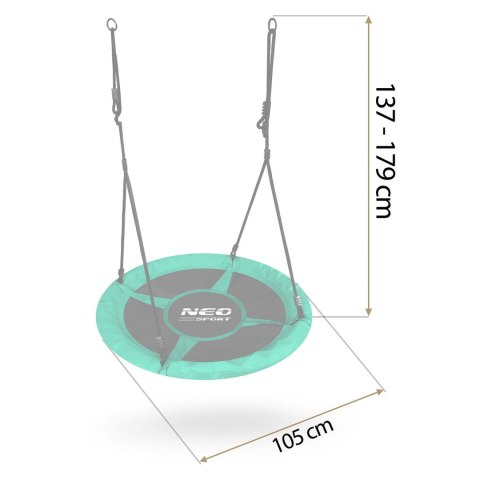 Huśtawka ogrodowa bocianie gniazdo Neo-Sport Swingo 100 cm Huśtawka ogrodowa bocianie gniazdo Neo-Sport Swingo 100 cm