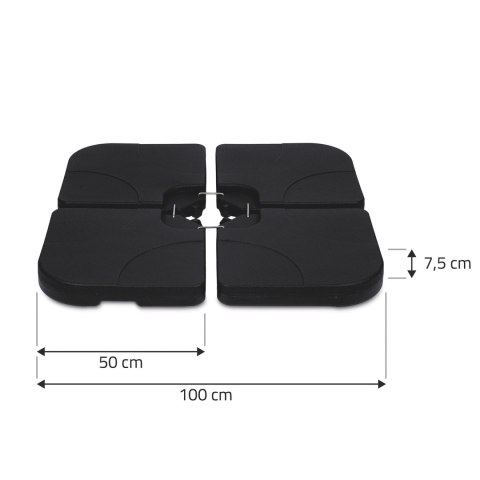 Stojak, Podstawa Pod Parasol Ogrodowy Plonos 100x100 cm – Obciążnik HDPE Stojak, Podstawa Pod Parasol Ogrodowy Plonos 100x100 cm – Obciążnik HDPE