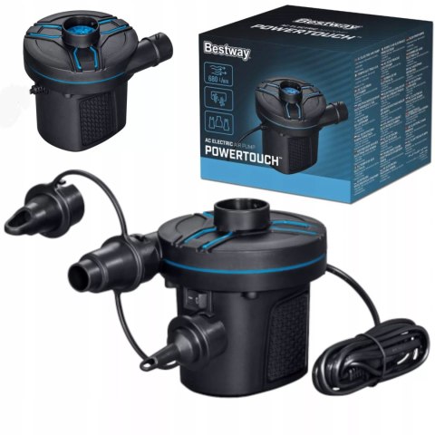 Pompka Elektryczna Bestway 62139 – Do Basenu, Materaca, 3 Końcówki Pompka Elektryczna Bestway 62139 – Do Basenu, Materaca, 3 Końcówki