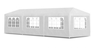 Pawilon Ogrodowy Iventowy MultiGarden 3x9 m – Namiot z 8 Ściankami Biały