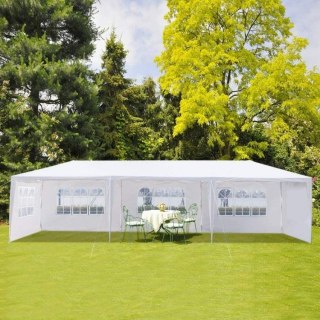 Pawilon Ogrodowy Iventowy MultiGarden 3x9 m – Namiot z 8 Ściankami Biały