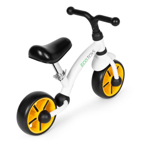 Rowerek Biegowy ECOTOYS – Regulowane Siodełko I Bezpieczna Konstrukcja - Biały Rowerek Biegowy ECOTOYS – Regulowane Siodełko I Bezpieczna Konstrukcja - Biały
