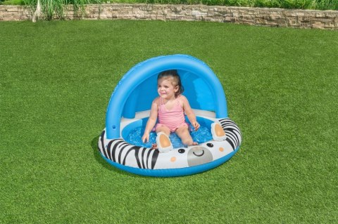 Basen Dla Dzieci z Daszkiem Bestway Safari Sun Zebra 97cm x 66cm Basen Dla Dzieci z Daszkiem Bestway Safari Sun Zebra 97cm x 66cm
