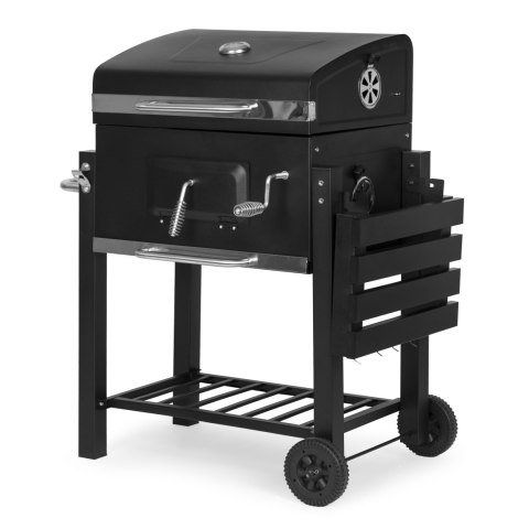 Grill Ogrodowy Z Pokrywą Antracyt Ruszt 53x34 cm Duży Metalowy Grill Ogrodowy Z Pokrywą Antracyt Ruszt 53x34 cm Duży Metalowy