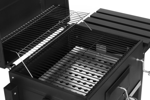Grill Ogrodowy Z Pokrywą Antracyt Ruszt 53x34 cm Duży Metalowy Grill Ogrodowy Z Pokrywą Antracyt Ruszt 53x34 cm Duży Metalowy