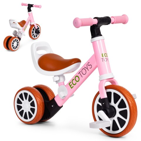 Rowerek Trójkołowy 2w1 ECOTOYS – Funkcja Biegowego I Standardowego Rowerek Trójkołowy 2w1 ECOTOYS – Funkcja Biegowego I Standardowego