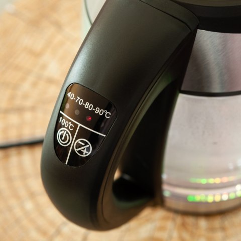 Czajnik ELDOM C520 – Szklany, Z Regulacją Temperatury I Podświetleniem LED