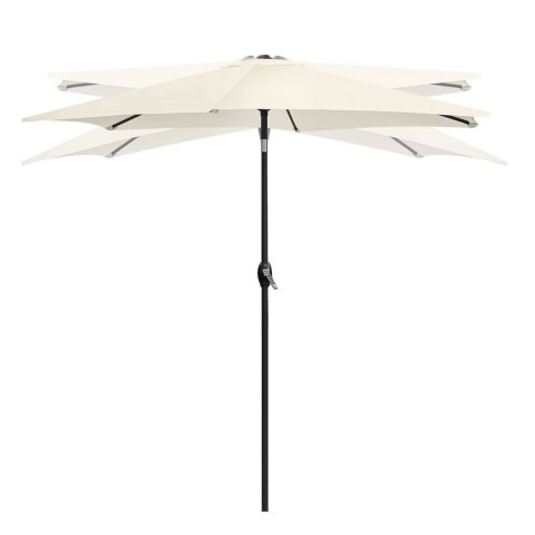 Składany Parasol Ogrodowy 210 cm Beżowy Bauerkraft – Regulacja Wysokości i Nachylenia