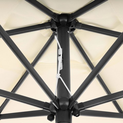 Składany Parasol Ogrodowy 210 cm Beżowy Bauerkraft – Regulacja Wysokości i Nachylenia