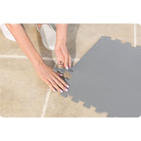 Mata Ochronna Pod Basen Jacuzzi Puzzle Bestway 60334 16 Szt. 50 x 50 cm