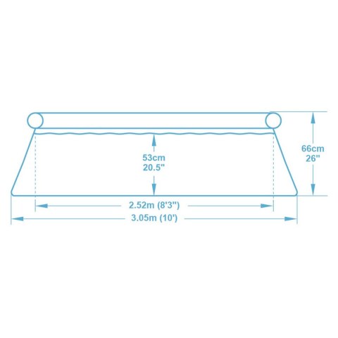 Basen ogrodowy rozporowy 305 x 66 cm Bestway 57456