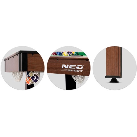 Duży stół do bilarda z akcesoriami Neo-Sport NS-807 Duży stół do bilarda z akcesoriami Neo-Sport NS-807