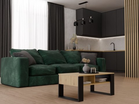 Stolik Kawowy Ława Modern - Dąb Artisan Czarny Stolik Kawowy Ława Modern - Dąb Artisan Czarny