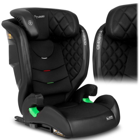 Fotelik samochodowy Nukido Louis ISOFIX i-Size (15-36 kg) - czarny Fotelik samochodowy Nukido Louis ISOFIX i-Size (15-36 kg) - czarny