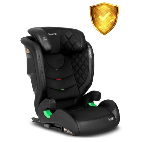 Fotelik samochodowy Nukido Louis ISOFIX i-Size (15-36 kg) - czarny Fotelik samochodowy Nukido Louis ISOFIX i-Size (15-36 kg) - czarny