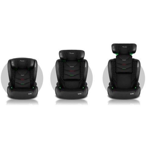 Fotelik samochodowy Nukido Louis ISOFIX i-Size (15-36 kg) - czarny Fotelik samochodowy Nukido Louis ISOFIX i-Size (15-36 kg) - czarny