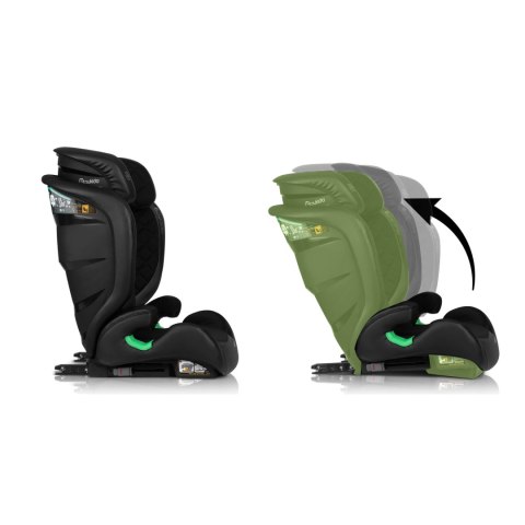 Fotelik samochodowy Nukido Louis ISOFIX i-Size (15-36 kg) - czarny Fotelik samochodowy Nukido Louis ISOFIX i-Size (15-36 kg) - czarny